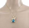 @3103 Złoty łańcuszek Austrian Crystal 40+5 naszyjnik pozłacany 14K Xuping słoń